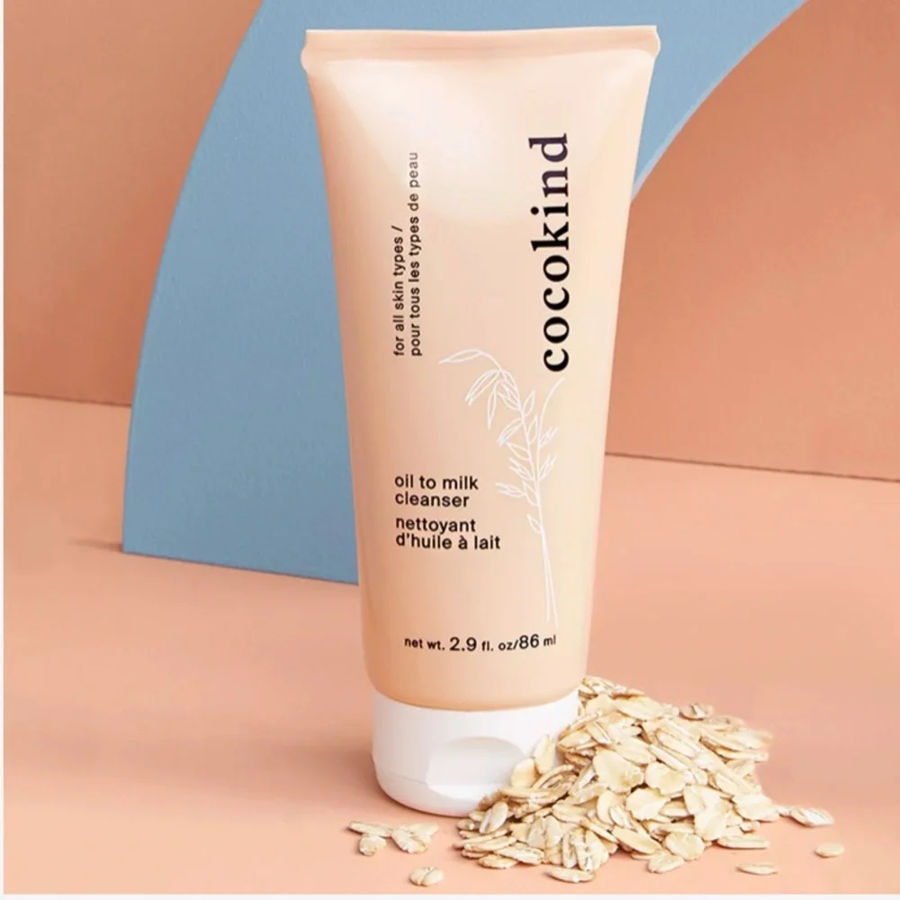 COCOKIND Oil to Milk Gentle Oat Cleanser Travel Size 1oz NIP Sealed